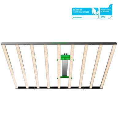 Mars Hydro FC 1200W-EVO – 1200W Samsung LM301H EVO, Full Spectrum LED Grow Light Samsung horticulture LED light panel with certification label on a white background