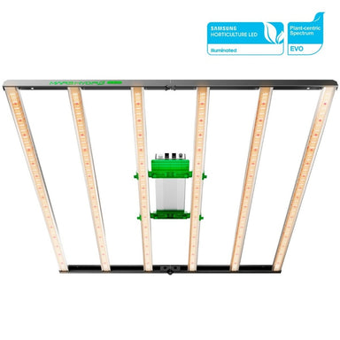 Mars Hydro FC 6500-EVO – 730W Samsung LM301H EVO, Full Spectrum Grow Light Samsung Horticulture LED light panel with a white background