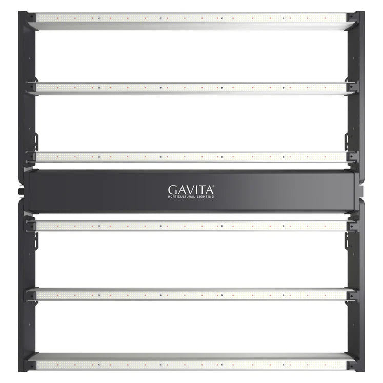 Gavita RS 1900e LED Grow Light – High Efficiency, Full-Spectrum 208–480V on a white background (bottom view )