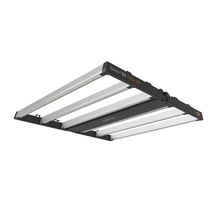 Gavita RS 1900e LED Grow Light – High Efficiency, Full-Spectrum 208–480V as if it was mounted view on a white background