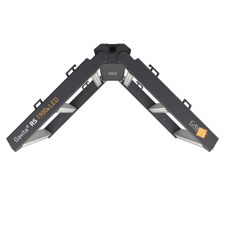 Gavita RS 1900e LED Grow Light – High Efficiency, Full-Spectrum 208–480V folded other side view on a white background