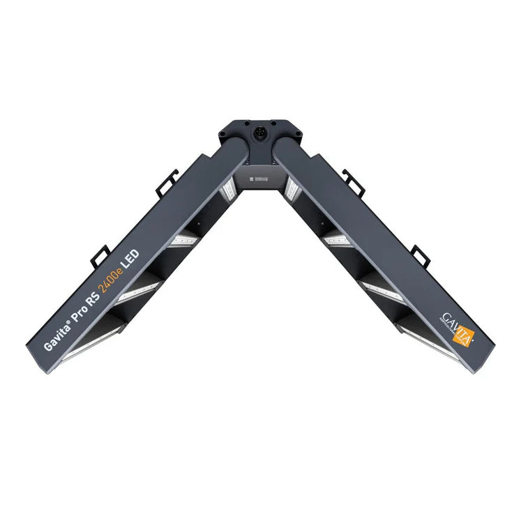 Gavita Pro RS 2400e LED Grow Light – Full-Spectrum, Commercial 208–480V folded view on a white background