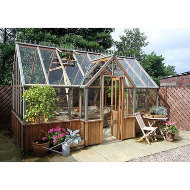 Alton Cambridge Cedar Greenhouse front view