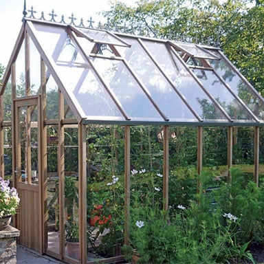 Alton Lancing Cedar Greenhouse side view