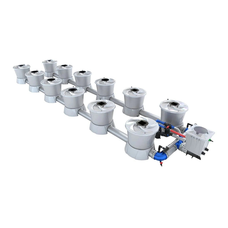 ALIEN North America ALIEN Hydroponics V-SYSTEM 12 Pot 2 Row Hydroponic Kit