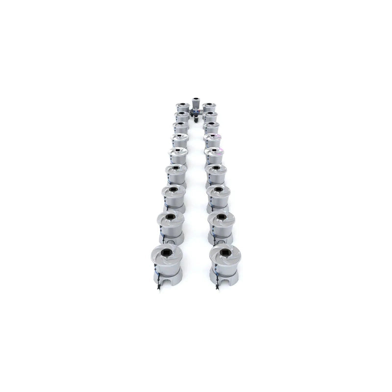 ALIEN North America ALIEN Hydroponics V-SYSTEM 18 Pot 2 Row Hydroponic Kit