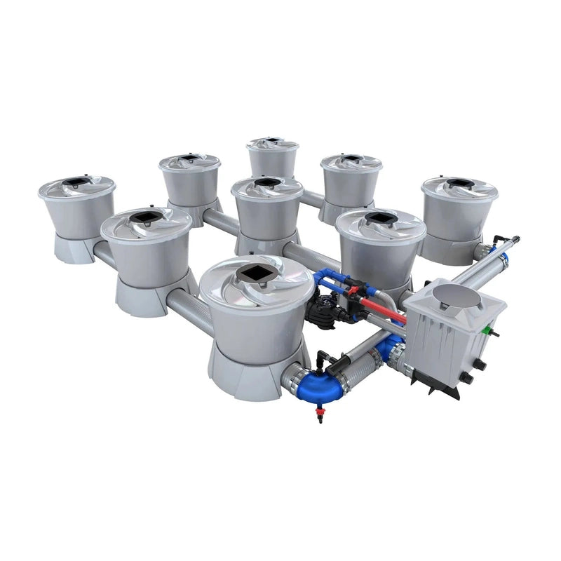 ALIEN Hydroponics V-SYSTEM 9 Pot 3 Row Hydroponic Kit