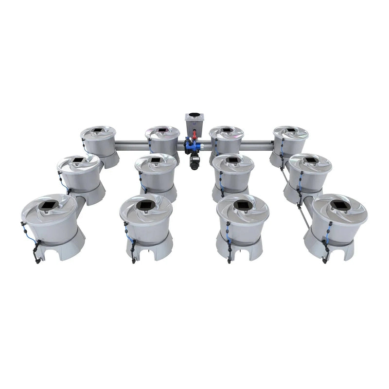 ALIEN North America ALIEN Hydroponics V-SYSTEM 12 Pot 4 Row Hydroponic Kit