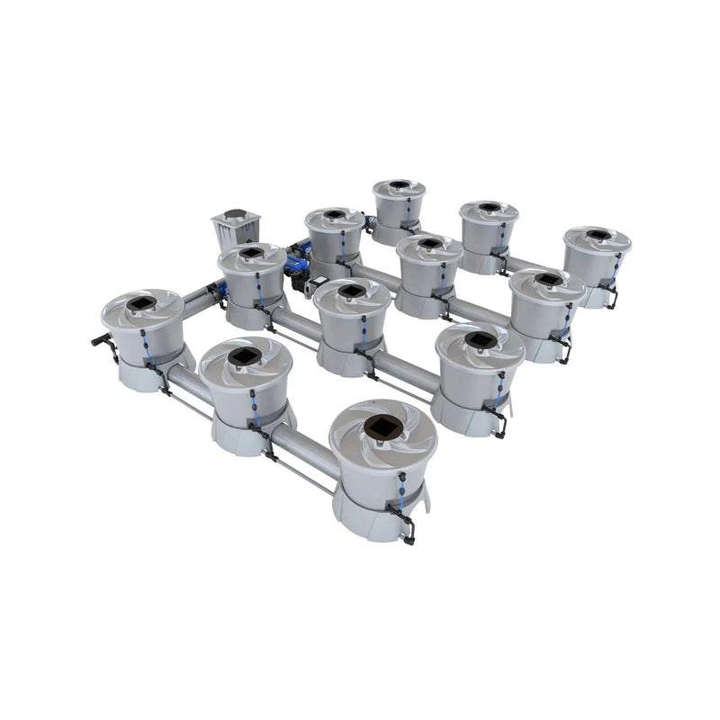ALIEN North America ALIEN Hydroponics V-SYSTEM 12 Pot 4 Row Hydroponic Kit