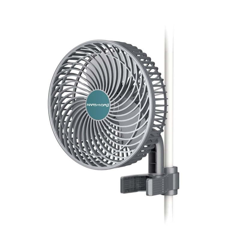 Mars Hydro 6 Inch Grow Tent Clip Fan Auto-Oscillating Fan (Upgraded Version) front view
