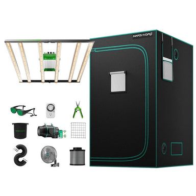 Mars Hydro FC-E4800 (48"x 48"x 80") Complete Grow Tent Kit W/ Smart Grow System 4x4 front view