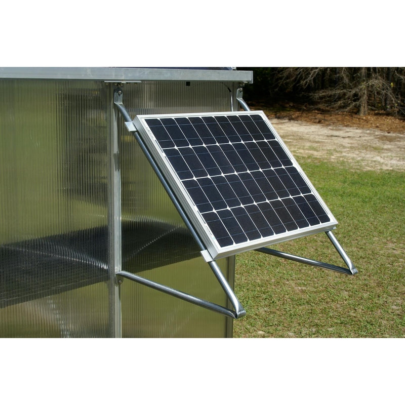 Riverstone MONT Mojave Greenhouse Black Finish with solar Ventilation system view #2