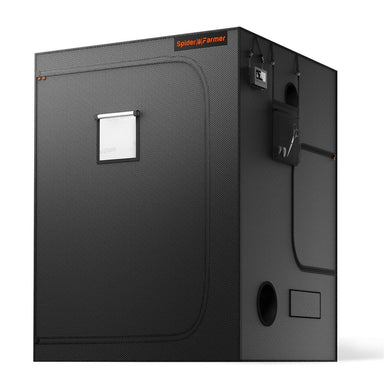 Spider Farmer® 5’x5’x6.5′ Grow Tent Black grow tent with Spider Farmer branding on a white background