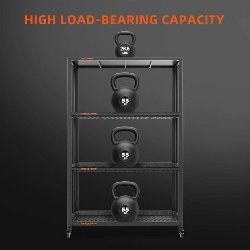 Spider Farmer 3 Tiers Metal Plant Stand with Plant Trays high load bearing