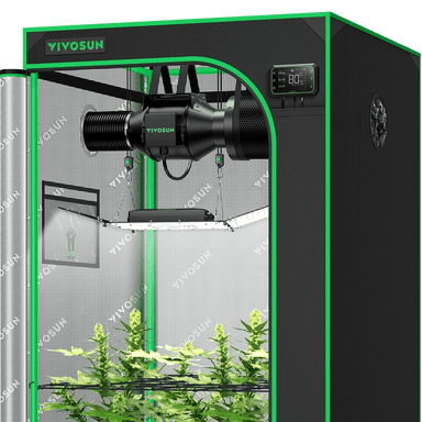 Vivosun Smart Grow Tent Kit GIY-SGS-33 3x3, 3-Plant Complete System front view