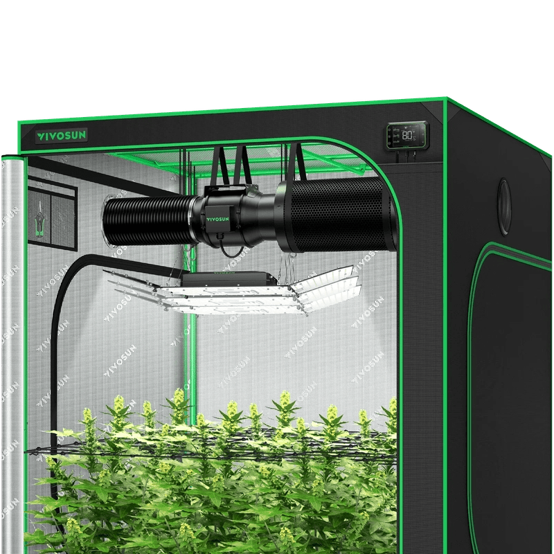 Vivosun Smart Grow Tent Kit GIY-SGS-55 5x5, 6-Plant Complete System front view