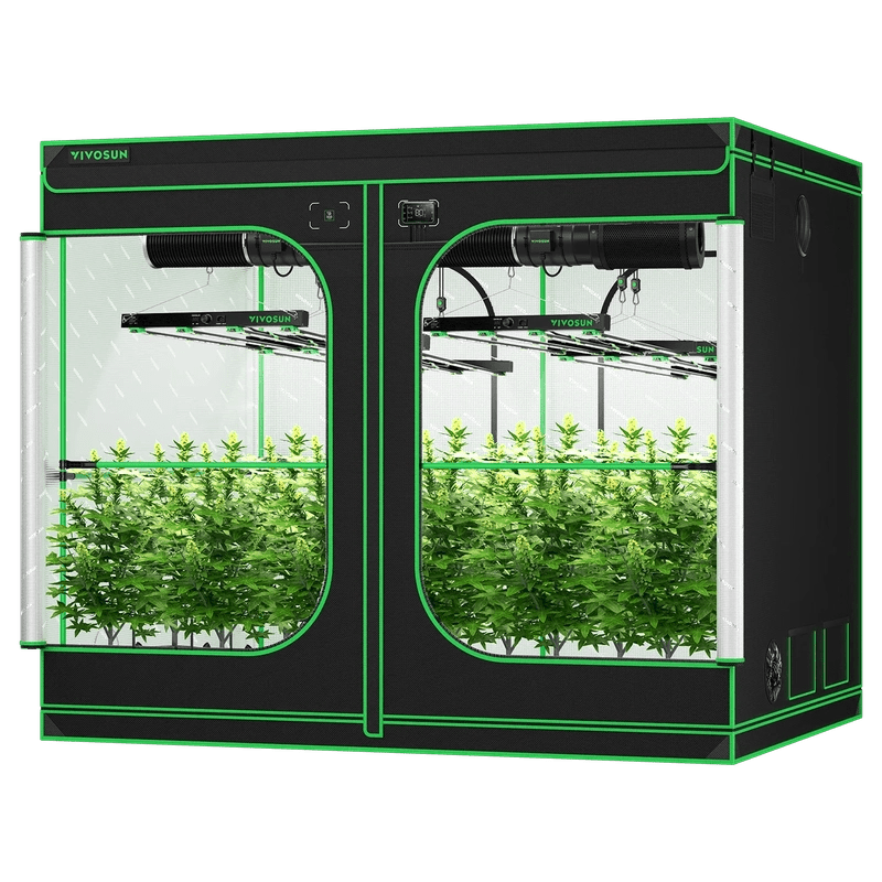 Vivosun Smart Grow Tent Kit GIY-SGS-88 Pro 8x8, 16-Plant Complete System front view