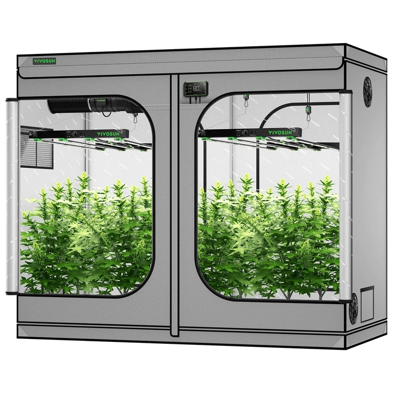 Vivosun Smart Grow Tent Kit GIY-SGS-G84 4x8, 8-Plant Complete System front view