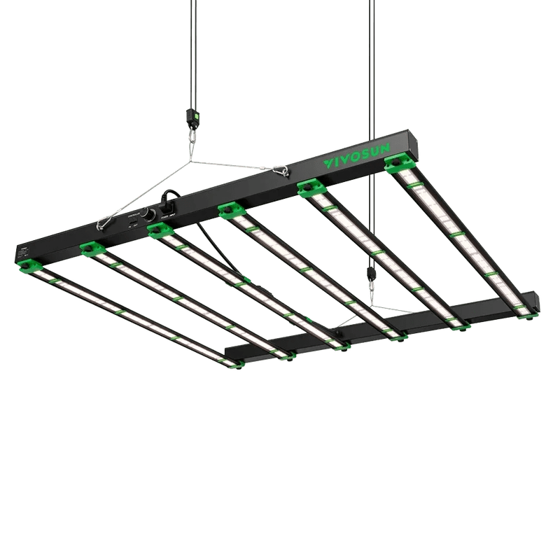 Vivosun VSFD6500 Full Spectrum Led Grow Light 650W front view hanging