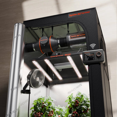 Spider Farmer g3000  indoor gardening system with plants inside a grow tent.