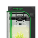 Vivosun 2x2 Smart Grow Tent Kit – 100W LumaLight & GrowHub E42A+ indoor grow light tent with a black frame, green accents, a digital temperature controller, and a visible plant inside, shown on a clean white background.