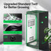 Vivosun 2.3x2.3 Starter Grow Tent Kit – 150W LumaLight & GrowHub A22 highlighting the tent material 