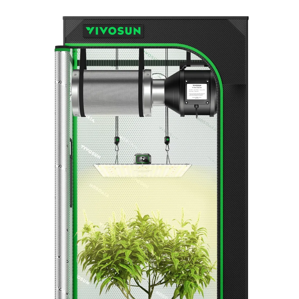 Vivosun 2.3x2.3 Starter Grow Tent Kit – 150W LumaLight & GrowHub A22