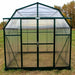 Grandio Elite Greenhouse close up front facing view with door closed 