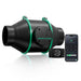 Mars Hydro iFresh 4" Inline Duct Fan Black and green hydroponic system with smartphone app on a white background