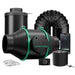 Mars Hydro iFresh 4" Inline Duct Fan & Carbon Filter Combo Mars hydro ventilation system with ducts and control panel on a white background