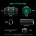 Mars Hydro TSW 2000 Grow Tent Kit  Product specifications with various components on a black background
