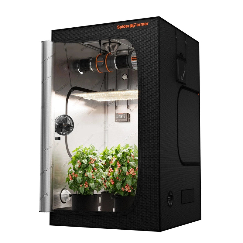 Spider Farmer SF-4000 CP Complete Grow Tent Kit W/ Ventilation System / Thermostat Controller 4x4