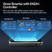 Vivosun 4x4 Smart Grow Tent Kit – 400W LumaLight & GrowHub E42A+ E42A+ controller for plant care with interactive display on a dark background