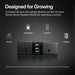 Vivosun GrowHub A22 Controller – Smart WiFi Environmental Control with icons for humidifiers, cameras, pumps, and heaters on a dark background.