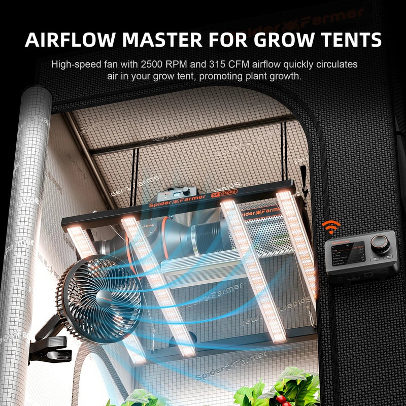 Spider Farmer® 6-inch Clip On Fan for Grow Tents