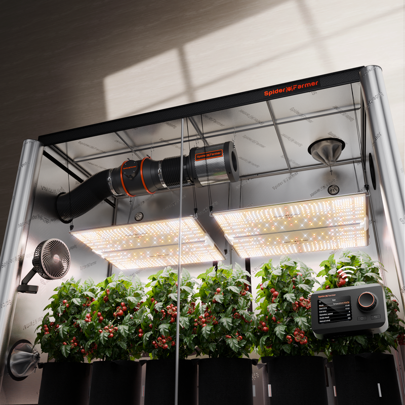 Spider Farmer 2x SF-4000 CP Complete Grow Tent Kit front view 