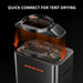 Spider Farmer 32-Pint Dehumidifier – Smart Humidity Control for Grow Tents Black tent dryer with Spider Farmer logo and text 'Quick Connect for Tent Drying' on a black background.