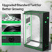 Vivosun 4x2 Smart Grow Tent Kit – 200W LumaLight & GrowHub E42A+ upgraded tent with Multi Angle DIffuse Reflection, 1680D Three Layer fabric and Expanded Ports for more devices 