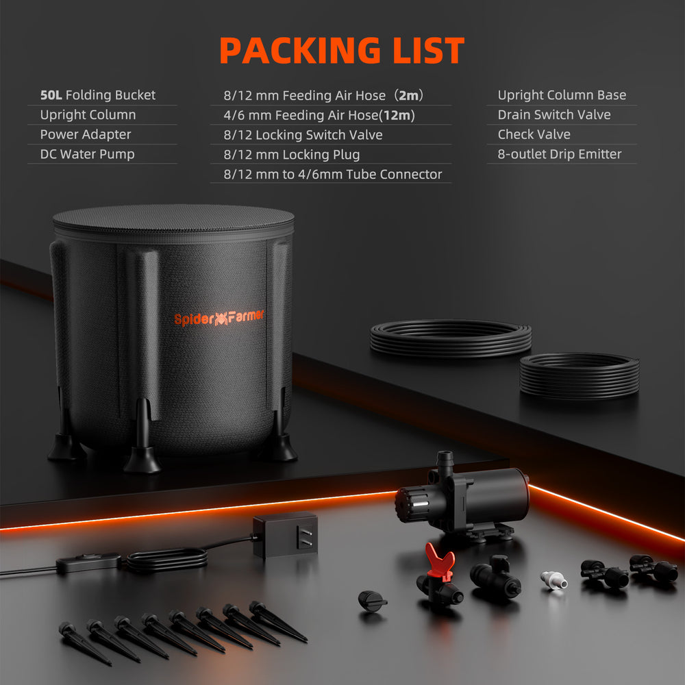 Spider Farmer G7000 5x5 Smart Grow Tent Kit – App-Controlled Grow Kit with Smart Drip Irrigation