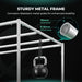 Mars Hydro TSW2000 300W LED 4x4 Complete Grow Tent Kit Sturdy metal frame with a kettlebell, highlighting corrosion-resistant metal poles.