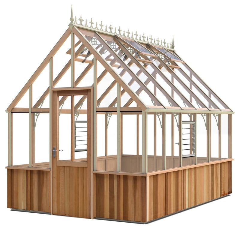 Cheltenham Cedar Half-Boarded Greenhouse – Premium Cedar Frame, Classic Half-Wall Design
