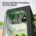Vivosun 2.3x2.3 Starter Grow Tent Kit – 150W LumaLight & GrowHub A22 always the right conditions text 