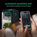 Mars Hydro FC4000 320W LED 2x4 Complete Grow Tent Kit Smart device with app interface and text about Marspro app support