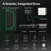 Vivosun 2x2 Smart Grow Tent Kit – 100W LumaLight & GrowHub E42A+ Diagram of a smart integrated grow system with components like GrowTent, GrowHub, and lighting equipment.