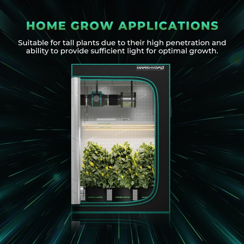 Mars Hydro SP 3000 Grow Tent Kit – 2'x4' Tent, 300W LED, 4" Ventilation System