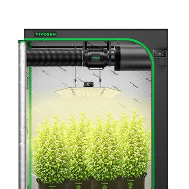 Vivosun 5x2 Smart Grow Tent Kit – 400W LumaLight & GrowHub E42A+ on white background ( hero image ) 