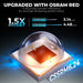 Mars Hydro FC4000 320W 2x4 Pro Smart Grow Tent Kit with iControl LED chip with text about OSRAM RED upgrade and efficiency specifications on a dark background