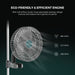 Mars Hydro FC4000 320W LED 2x4 Complete Grow Tent Kit Fan with eco-friendly and efficient engine features on a dark background