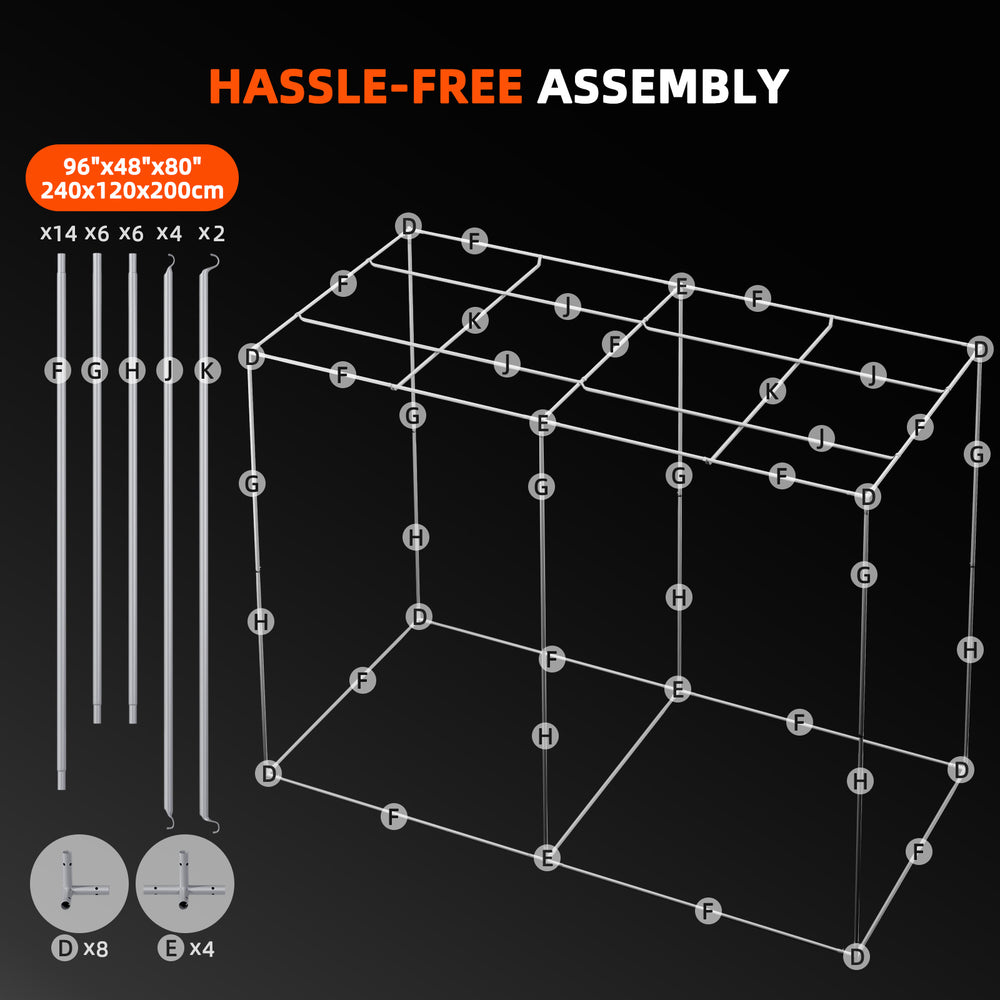 Spider Farmer 8x4x6.5 Grow Tent Kit – 2x G5000 Full Spectrum LEDs, Smart GGS Climate Control hassle free assembly 