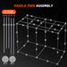 Spider Farmer 4' x 8' Complete Grow Tent Kit – Dual SF4000 LED Smart GGS Grow System diagram of tent setup 